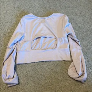 Pink isla movement open back long sleeve crop‎ thumbnail 3