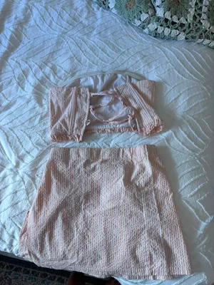 Striped Skirt / Crop Top Set Multi Size XS thumbnail 5