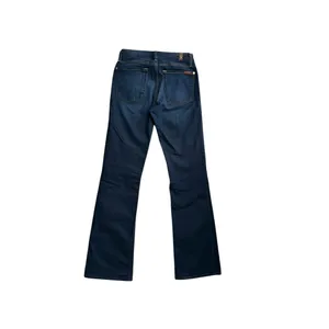 7 For All Mankind Dark Indigo Mid Rise Kimmie Boot Jeans thumbnail 7