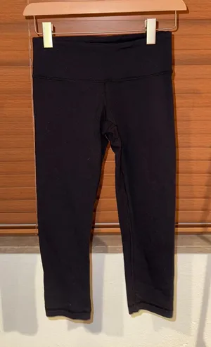 Lululemon Black Mid-Rise Capris thumbnail 1