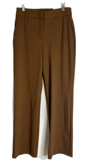 Maison d'Amérie Pants Womens‎ 10 Brown High Waist Straight Stretch Office Dress thumbnail 1