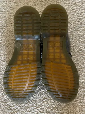 DR. MARTENS 8065 Black Patent Leather Mary Jane Double Strap Buckle Shoes Size 9 thumbnail 8
