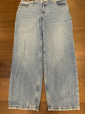 Abercrombie The Mom High Rise Jeans Light Wash Size 32 14S - C30-101 thumbnail 6