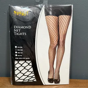 SPIRIT diamond net tights size small/medium sizes 4-8 new in package never used thumbnail 5