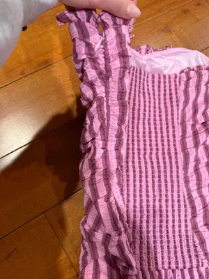 Free people surefire pink striped strapless dress thumbnail 9
