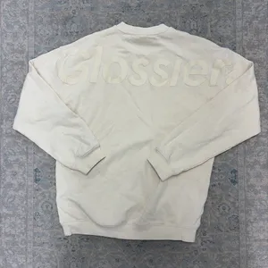 Glossier Limited Edition LA Cream Embroidered Crewneck thumbnail 2