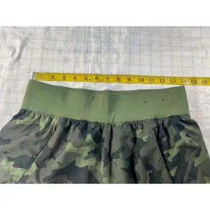 Title: Tek Gear Women’s Camo Running Shorts Size M Green Camouflage Zipper thumbnail 4