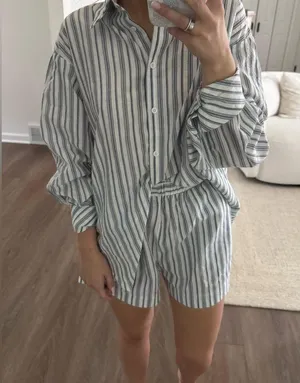 Commence Navy and White Striped Shirt thumbnail 7