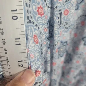 Cato Women's Size M Palazzo Lounge Pants Blue Geometric Paisley Wide Leg Boho thumbnail 6