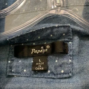 Papaya Denim Casual Shirt Size L thumbnail 5