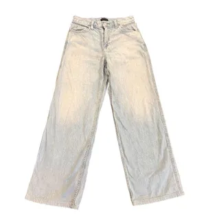 Uniqlo Women's Light Blue Flare Jeans thumbnail 1