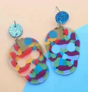 Handmade The skulls‎ Earrings thumbnail 1