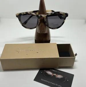 EyeBuyDirect Havana Tortoise Round Sunglasses Black thumbnail 1