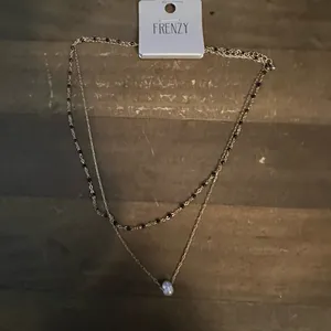Frenzy delicate layered double chain necklace Gold thumbnail 2