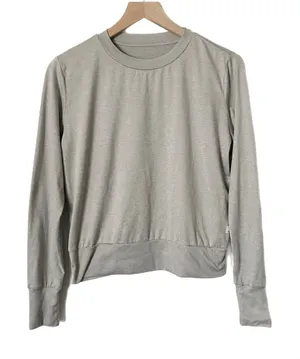 Vuori Women's Daydream Crew Performance Top in Pale Gray Heather Size Small thumbnail 1