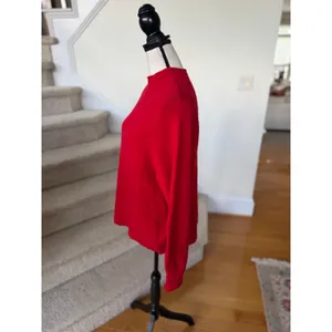 J.Crew Red Merino Wool Blend Roll Neck Long Sleeve Sweater thumbnail 5