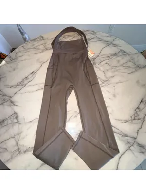 FREE PEOPLE Movement S Charcoal Brown My High One Piece Jumpsuit Small NEW pants thumbnail 7