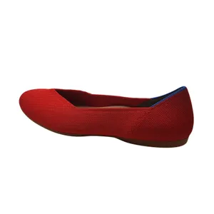 Rothys The Driver Red Knit Driving Moccasin Loafers Flats Womens 9 thumbnail 6