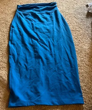 Bebe blue‎ maxi skirt xs thumbnail 1