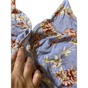 American‎ Eagle Outfitters Women’s Purple Floral Halter Top XL thumbnail 3