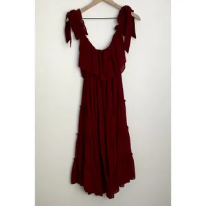 Misa Los Angeles X REVOLVE Micaela Dress Burgundy Womens Medium thumbnail 4