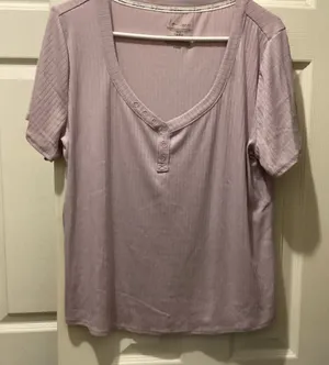 Sonoma Women's Pajama Top in Light Purple thumbnail 1