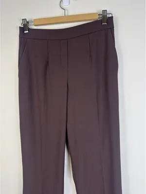 Aritzia Babaton Conan Pant Coffee Bean Brown Slim Straight Trousers Size 4 thumbnail 4
