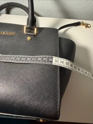 Michael Kors Black Saffiano Leather Satchel with Gold Hardware thumbnail 11
