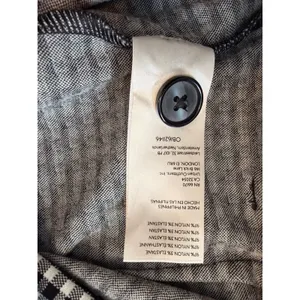 Maeve Anthropologie Gingham Check High‎ Rise Tapered Pants Black White Womens 10 thumbnail 5