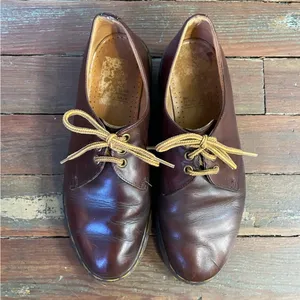 Rare 80’s DR. MARTENS Made in England 3-eye Brown Oxfords AW 1484 - M 9, W 10 thumbnail 3
