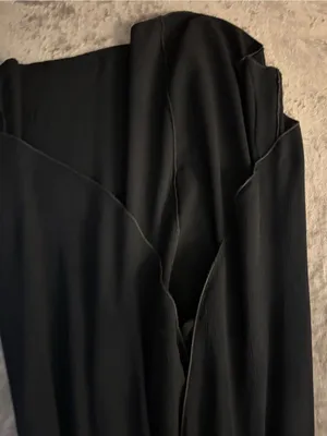 Salty Lemon Women’s Black Off-Shoulder Ruffle Sleeve Maxi Dress Size L thumbnail 8