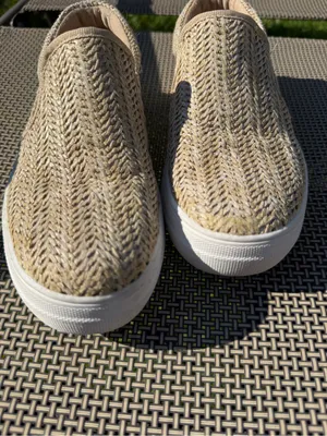 Soda Woven Slip-On Sneakers in Natural Tan thumbnail 7