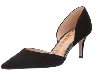 Sam Edelman Jaina d'Orsay Pump Pointed Toe Women's Black Suede Size 7 thumbnail 1