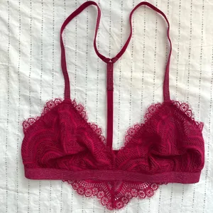 Free People Swept Away Bralette Sz Small Valentine's Day Eyelash Lace Adjustable thumbnail 2