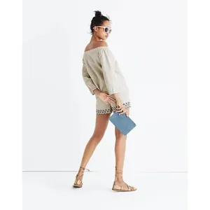 Madewell Jardin Off the Shoulder Long Sleeve Blouse L‎ thumbnail 2