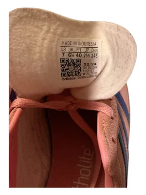adidas Originals Gazelle J Semi Pink Spark Lucid Blue IG9153 Size 7Y (Women’s 8-8.5) thumbnail 5