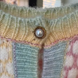 Colorful pastel Knit Sweater size medium thumbnail 3