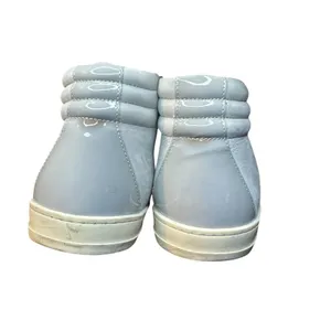 P448 Shoes Womens Size 7.5 Gray Leather High Top Zip Sneakers Casual Comfort thumbnail 9