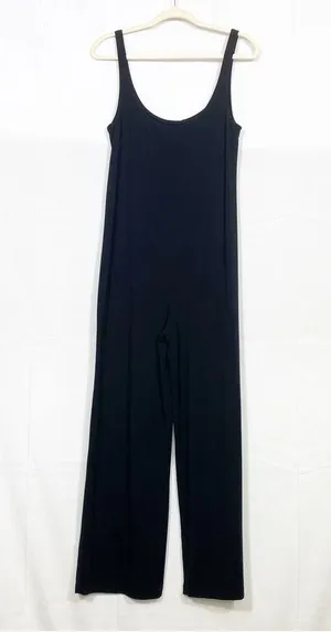 Reformation Jeans June Sleeveless Wide Leg Jumpsuit Black thumbnail 4