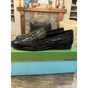Kate‎ Spade New York BLACK CRINKLE PATENT Women's Genevieve Loafer Size 5.5 thumbnail 5