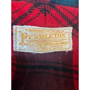 1960s Pendleton “49er” Wool Jacket – Vintage Red & Green Tartan Plaid – XS/S thumbnail 7
