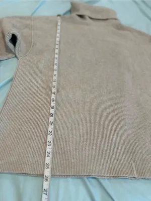 EUC Free People Women’s Sz: S Oversized Cream Sweater Slouchy Tunic Mock Neck. thumbnail 4