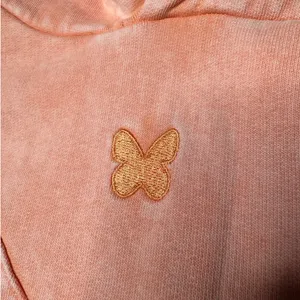 Voight By Valentina Peach Butterfly Oversized Hoodie Soft Girl Y2K NWT Small thumbnail 5