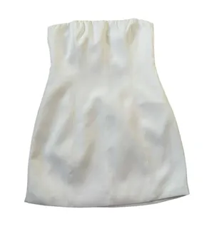 Meshki White Maci Crepe Mini Dress Women Size Medium NWT | 42-63 thumbnail 4