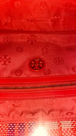 Tory Burch Pink Plaid Tote thumbnail 8