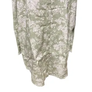 Roller Rabbit‎ Caxias Darya Dress Sage Green White Floral Size Large thumbnail 5