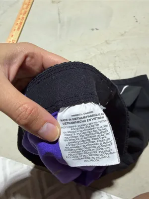 Nike Women’s Black Running Shorts with Purple lining medium thumbnail 9