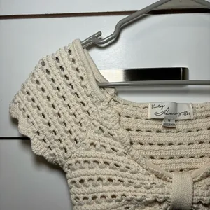 Vintage Havana Knit Bow Top CREAM thumbnail 5