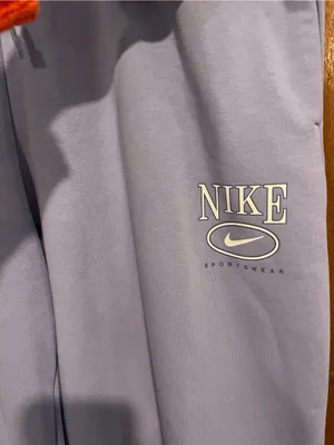 Nike Lavender Crew Track Pants with Side Swoosh thumbnail 3
