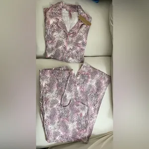 Skims NWT Long Sleep Pajamas SET Bloom Mini Multi Animal Size XS thumbnail 5